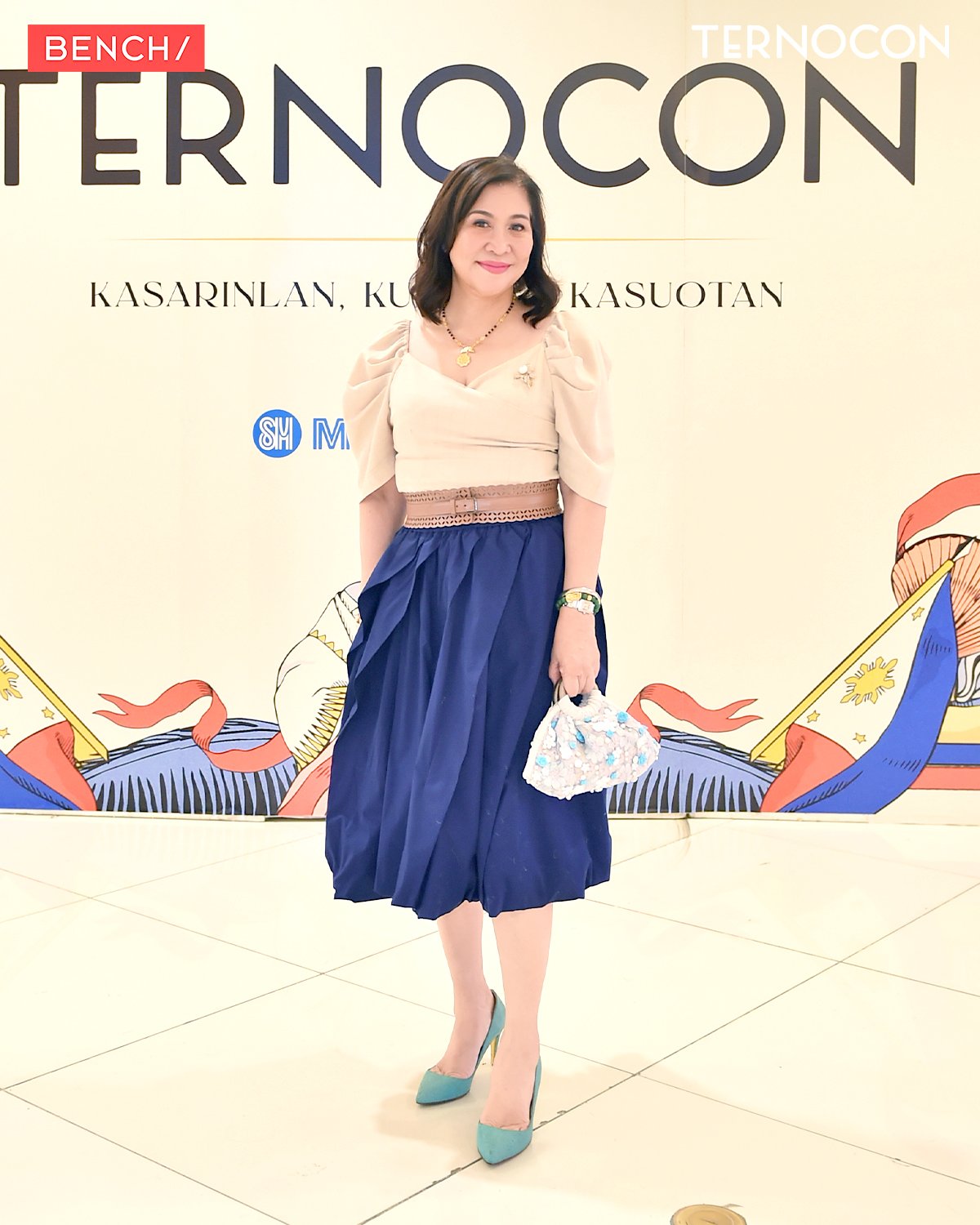 Mons Romulo in Style Ana and  bag by Adante Leyesa both from Katutubo!